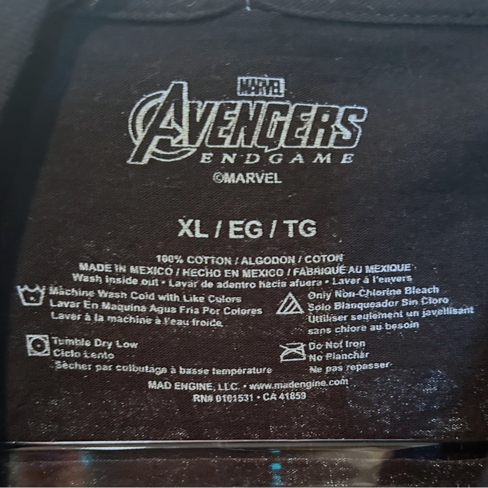 MAD Engine Marvel Avengers End Game Concert Tour Tee - Picture 5 of 7